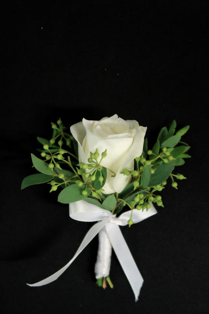 Boutonnière - White Rose