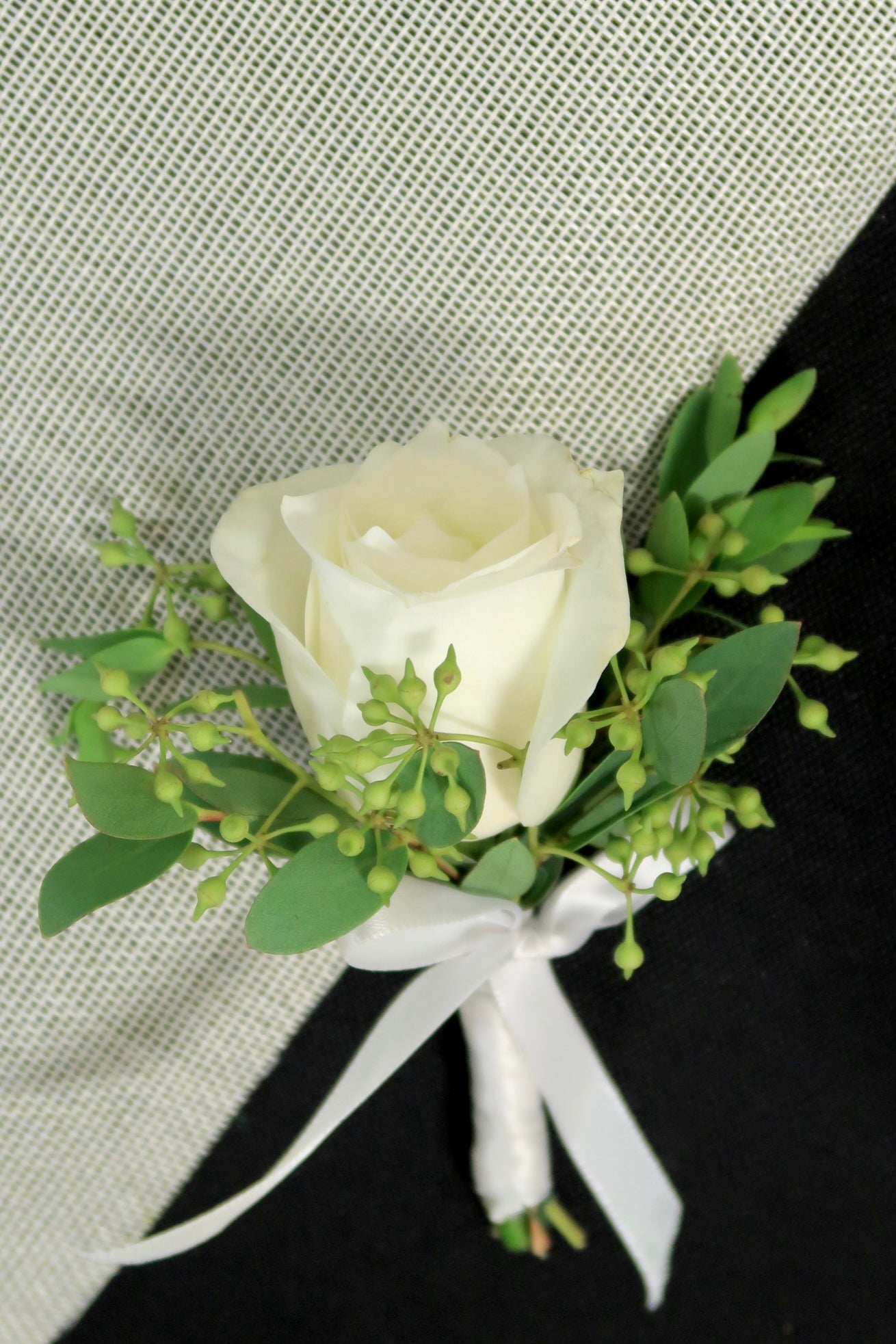 Boutonnière - White Rose