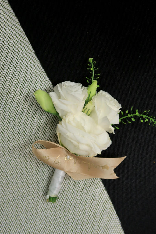 Boutonnière - White Eustoma