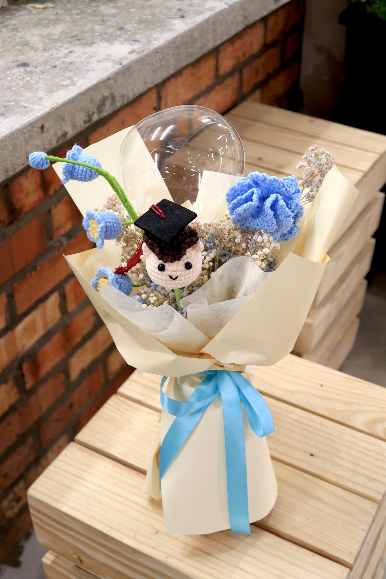 Crochet Flower & Teddy Bear