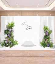 Purple Forest- Artificial Floral Event Backdrop